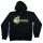 District Neon Fleece Zipper Huppari (Musta)