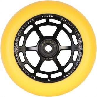 Urban Artt Civic 110mm x 24mm rengas Musta/Keltainen