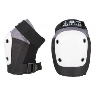 187 Killer Pads Fly Knee polvisuojat - Harmaa/Musta/Valkoinen