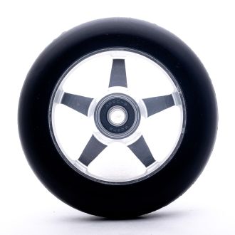 Anonymous 110mm Star Spoked Wheel Silver / Black