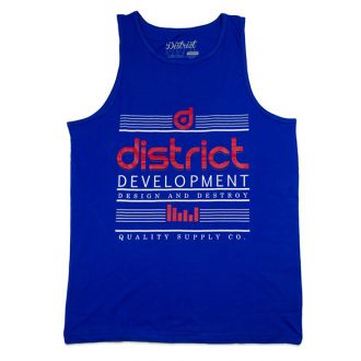 District Destroy tank top (sininen)