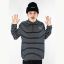 B&W STRIPE 1/4 ZIP Collage
