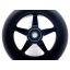 Anonymous 110mm Star Spoked Wheel Black / Black