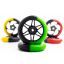FinScooter Star Spoked 110mm Wheel Green/Black