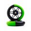 FinScooter Star Spoked 110mm Wheel Green/Black